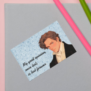 Mijn goede mening, eenmaal verloren, is verloren v rechthoekige sticker