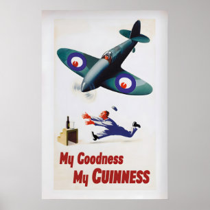 Mijn Goedheid Mijn Guinness door John Gilroy Vint Poster