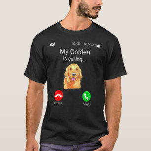 Mijn Golden noemt een vun Golden Retriever Dog T-shirt