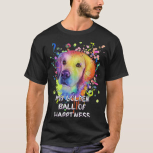 Mijn Gouden Bal van Geluk Golden Retriever Hond T T-shirt