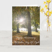 Mijn gouden Ray van lichte Jubileum kaart (Gele Bloem)