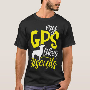 Mijn GPS houdt van de training van het Hondenliefh T-shirt