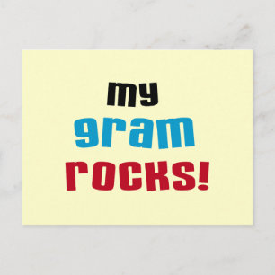 Mijn Gram Rocks T-shirts en geschenken Briefkaart