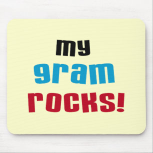 Mijn Gram Rocks T-shirts en geschenken Muismat