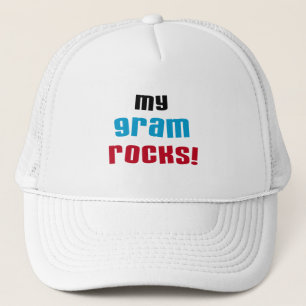Mijn Gram Rocks T-shirts en geschenken Trucker Pet