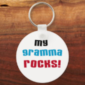 Mijn Gramma Rocks T-shirts en geschenken Sleutelhanger (Voorkant)
