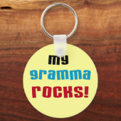 Mijn Gramma Rocks T-shirts en geschenken Sleutelhanger (Voorkant)