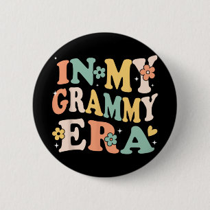 Mijn Grammy-tijdperk Funny Sarcasme Groovy Retro M Ronde Button 5,7 Cm