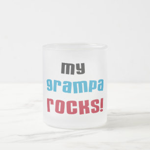 Mijn Grampa Rocks T shirten en geschenken Matglas Koffiemok