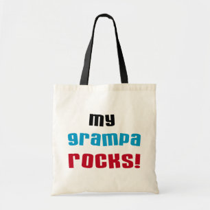 Mijn Grampa Rocks T shirten en geschenken Tote Bag