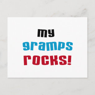 Mijn Gramps Rocks T-shirts en cadeautjes Briefkaart