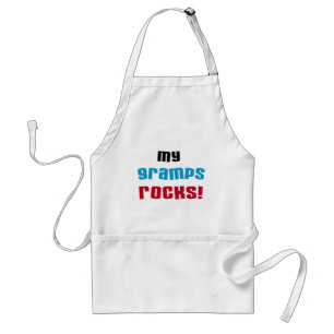 Mijn Gramps Rocks T-shirts en cadeautjes Standaard Schort