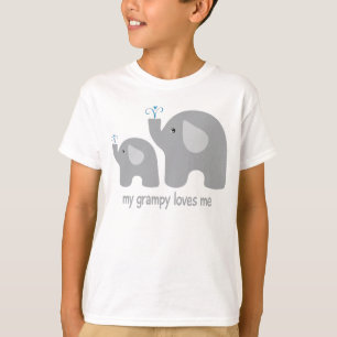 Mijn grampy houdt van me - Cute Elephant Shirt for