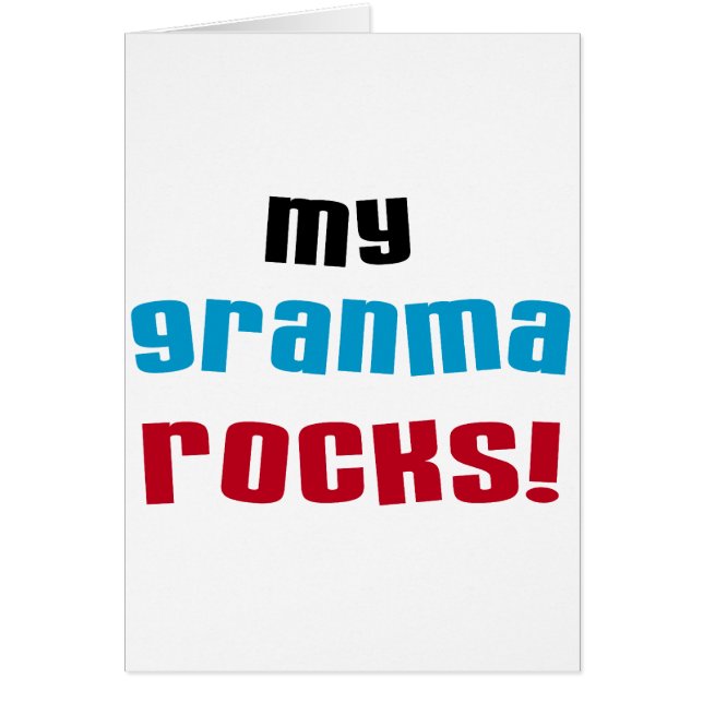 Mijn Granma Rocks T shirten en geschenken (Voorkant)