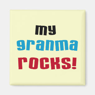 Mijn Granma Rocks T shirten en geschenken Magneet
