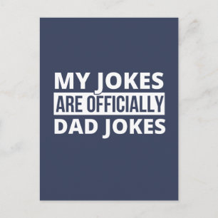 Mijn grappen zijn officieel vadergrappen T-shirt, Feestdagenkaart