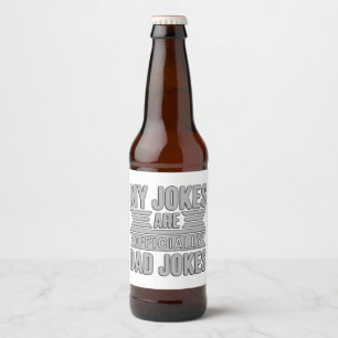 Mijn grappen zijn officieel vadergrappen Vaderdag Bier Etiket