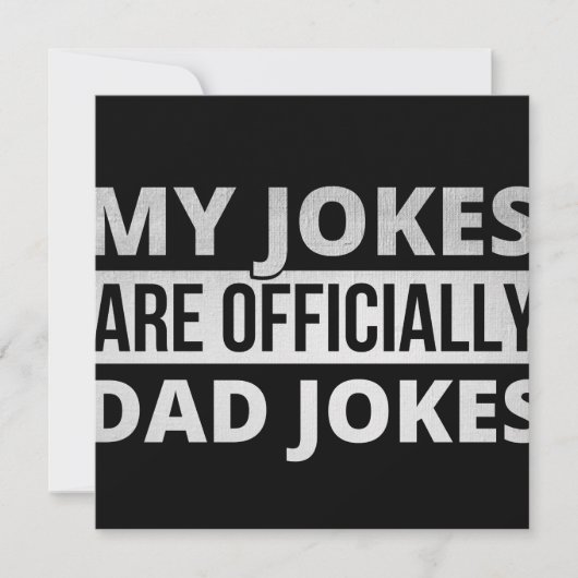 mijn grappen zijn vaders grappen save the date (Voorkant)
