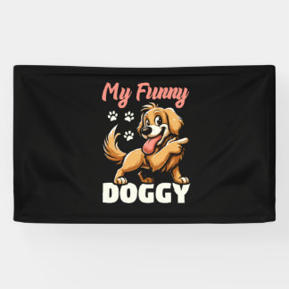 Mijn grappige hond spandoek