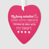 Mijn grappige Valentijn Foto Heart Ornament (voorkant)