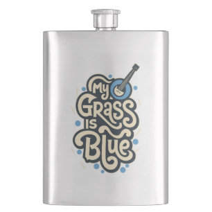 Mijn gras is Blauw Bluegrass Volksmuziek Flacon