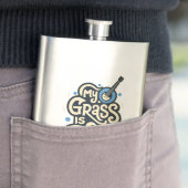 Mijn gras is Blauw Bluegrass Volksmuziek Flacon (Voorbeeld)