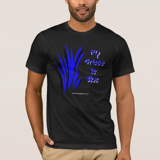 MIJN GRAS IS BLAUW T-SHIRT (Voorkant)