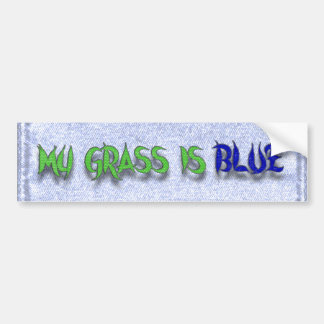 MIJN GRAS IS BLUE-BUMPERSTICKER BUMPERSTICKER