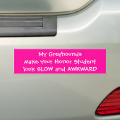 Mijn Greyhounds Bumpersticker (Op auto)