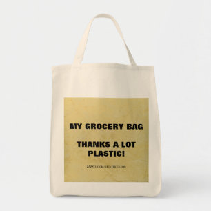 MIJN GROEI BAG - BEDANKT VEEL PLASTISCH! TOTE BAG