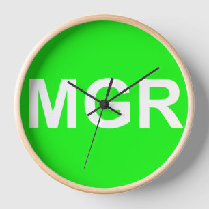 Mijn Groei Ringen "MGR" Wandklok