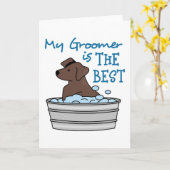 Mijn Groomer Kaart (Gele Bloem)