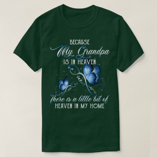 Mijn grootmoeder is Guardian Angel in herinneringe T-shirt (Design voorkant)