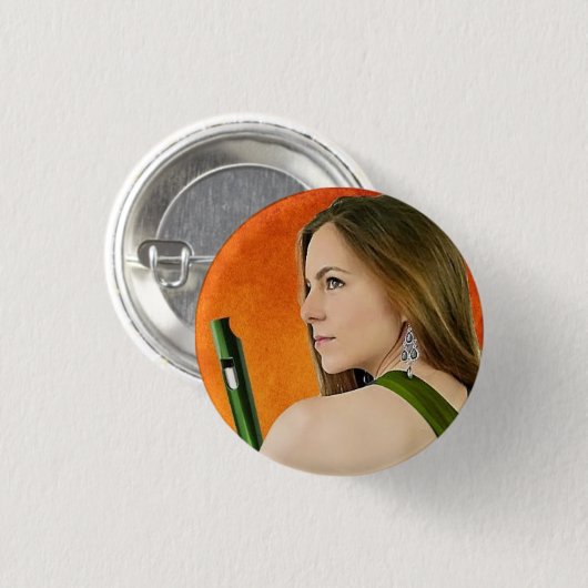 Mijn grootste Fan Pin Badge Ronde Button 3,2 Cm (Voorkant /achterkant)