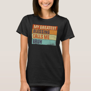 Mijn grootste zegeltje noemt me Bruh papa Vet T-shirt