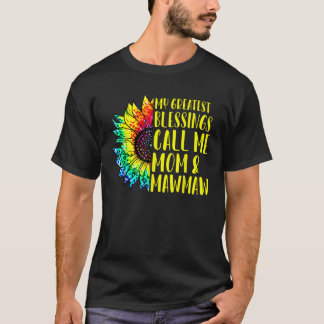 Mijn grootste zegeningen noemen me Mam Mawmaw Zonn T-shirt