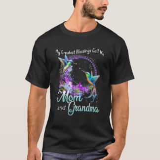 Mijn grootste zegeningen noemen me mama en oma hum t-shirt