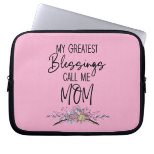 Mijn Grootste Zegeningen Noemen Me Moeder Laptop Sleeve