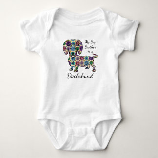 Mijn grote broer is een teckel bodysuit