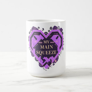 Mijn grote liefde – Paarse koffie Valentijnsliefde Koffiemok