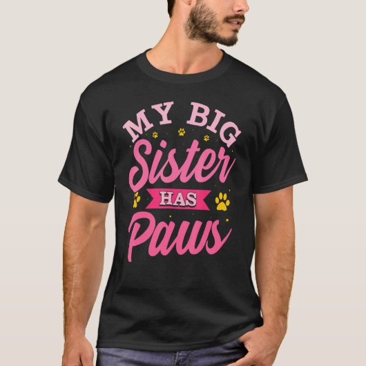 Mijn grote zus heeft poten Broer of zus heeft pot T-shirt (Voorkant)