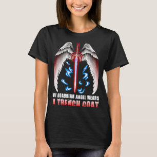 Mijn Guardian Angel draagt een moerige munt T-shirt