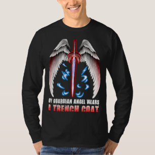 Mijn Guardian Angel draagt een moerige munt T-shirt