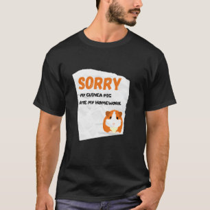 Mijn Guinee Pig Ate Mijn thuiswerk Klassieke T-Shi T-shirt