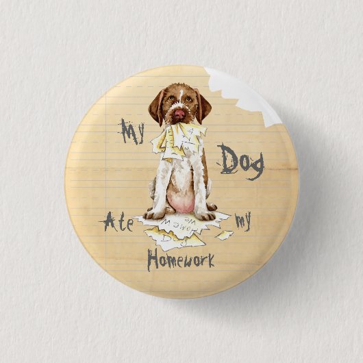 Mijn GWP Ate mijn thuiswerk Ronde Button 3,2 Cm (Voorkant)