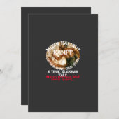 Mijn Halibut Strijd een Echte Alaskaanse Vertellin Kaart (Voorkant / Achterkant)