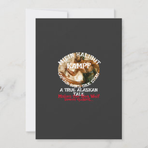 Mijn Halibut Strijd een waar Alaskaanse Verhaal Kaart