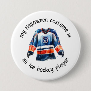 Mijn Halloween kostuum is een hockeyspeler, grappi Ronde Button 7,6 Cm