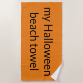 mijn Halloween strandlaken (Voorkant)
