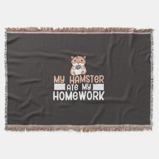 Mijn Hamster Ate Mijn Homework Deken (Voorkant)